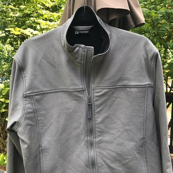 Marmot Gray Softshell Jacket Size M - Picture 1 of 7